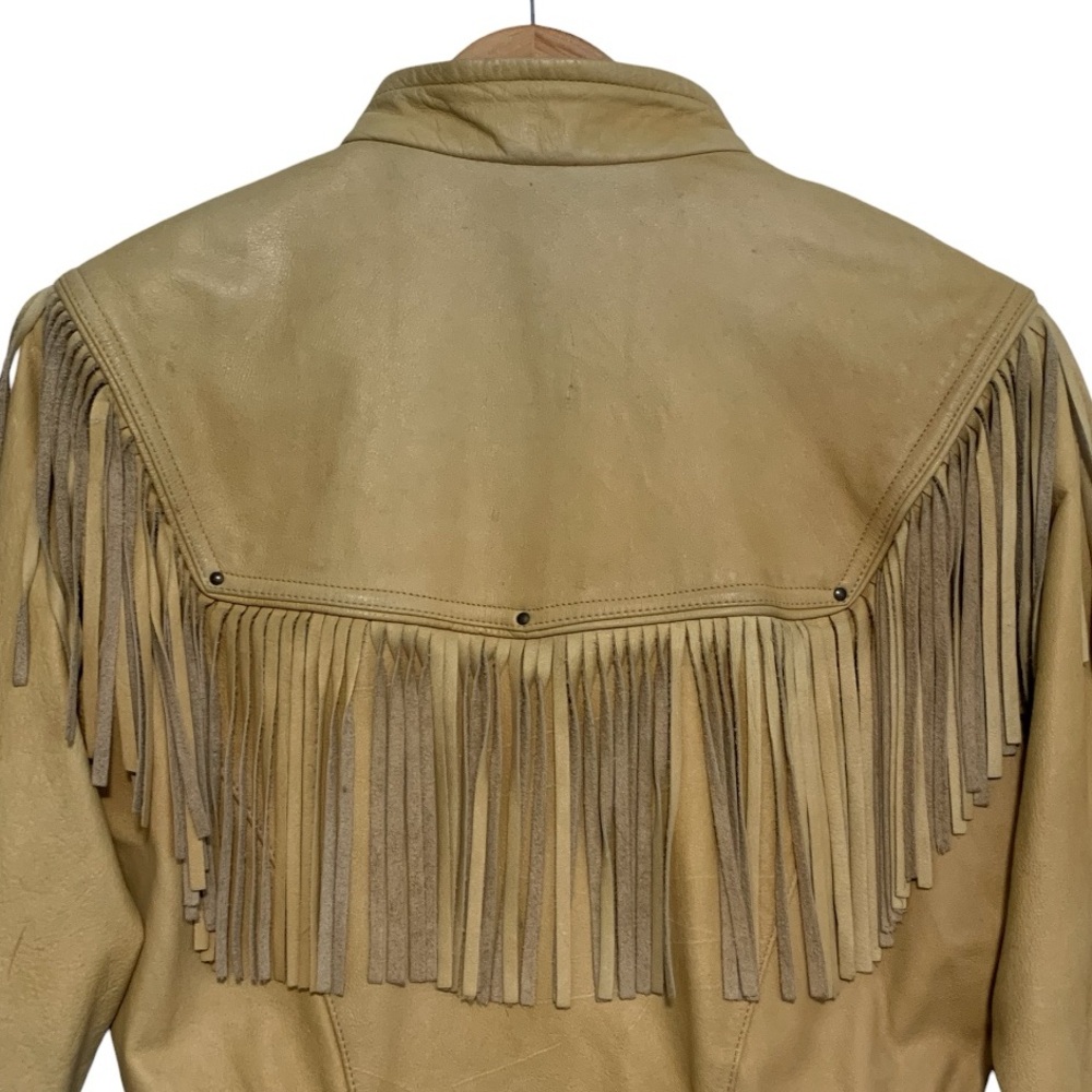 Vintage 80’s Adventure Bound Wilson’s Leather Fringe Jacket - Picture 7 of 16